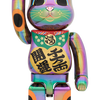 BE@RBRICK 招き猫 開運・千万両 黒透明メッキ 1000％