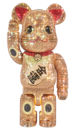 BE@RBRICK CRYSTAL DECORATE 招き猫 金 金運 400％