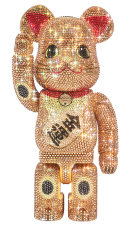 BE@RBRICK CRYSTAL DECORATE 招き猫 金 金運 400％