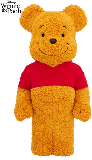 BE@RBRICK Winnie the Pooh COSTUME Ver.（PILE FABRIC）1000％
